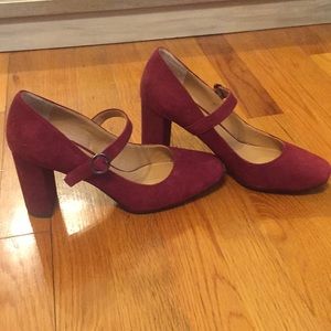 Burgundy Franco Sarto Heels